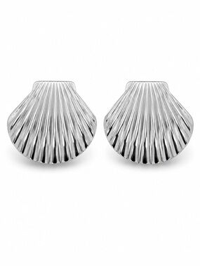 Mayamar Silver Shell Earrings NWOT